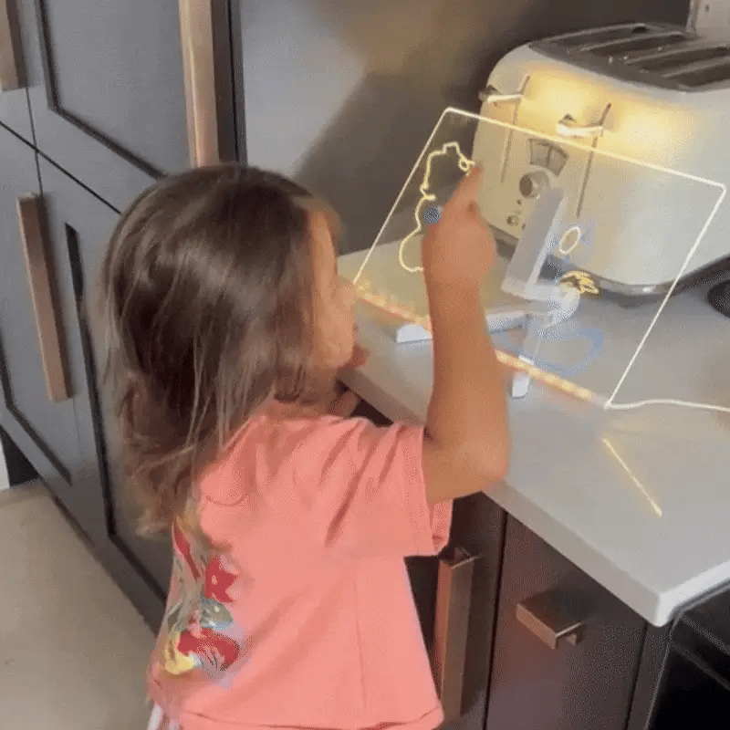 Pizarra LED Acrílica Creativa ✨ – El Lienzo que Brilla con Tus Ideas