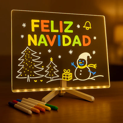 Pizarra LED Acrílica Creativa ✨ – El Lienzo que Brilla con Tus Ideas