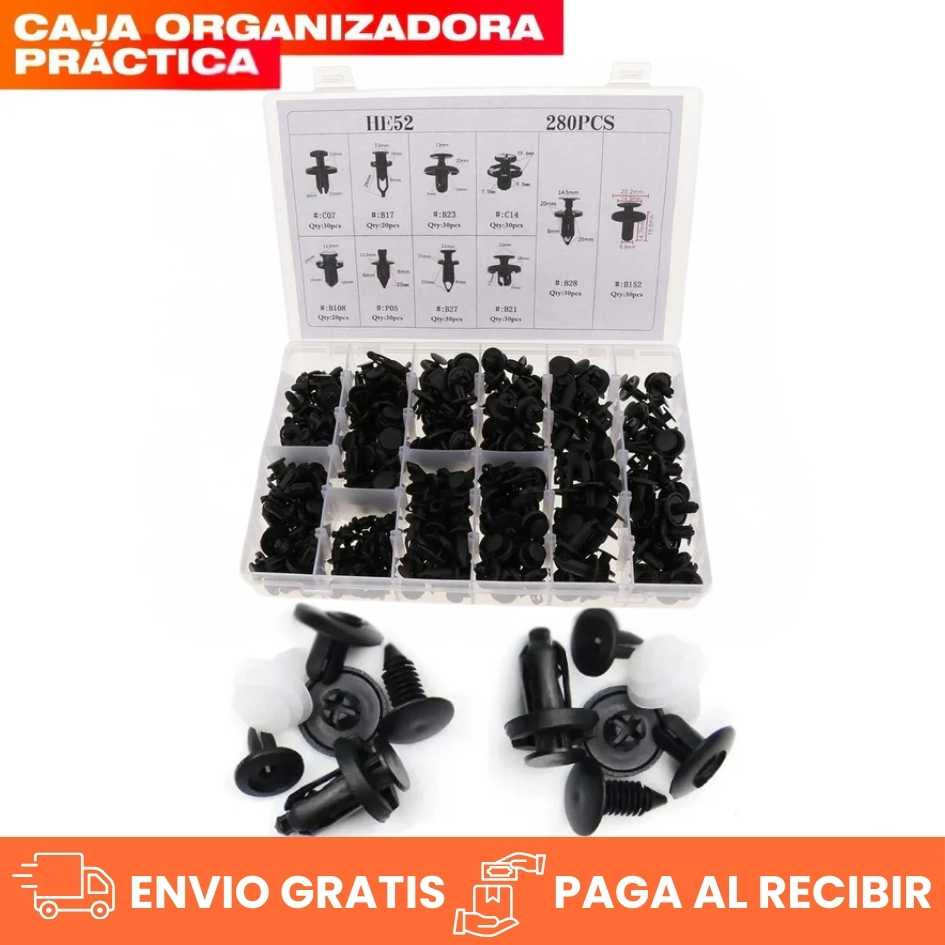 Kit de 100 Clips para Carro