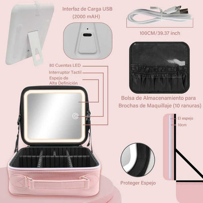 BellaGlow - Cosmetiquera LED