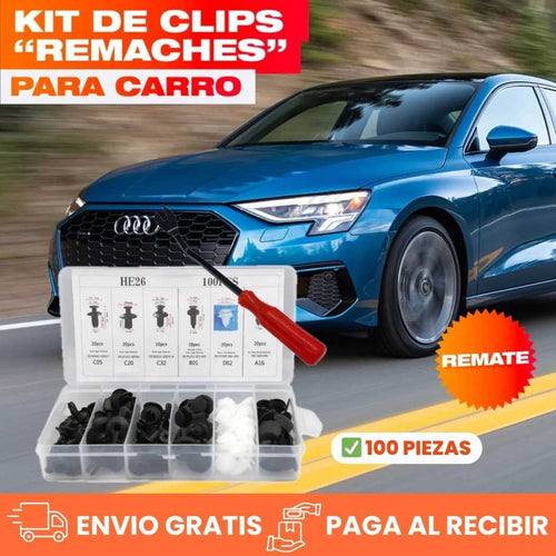 Kit de 100 Clips para Carro