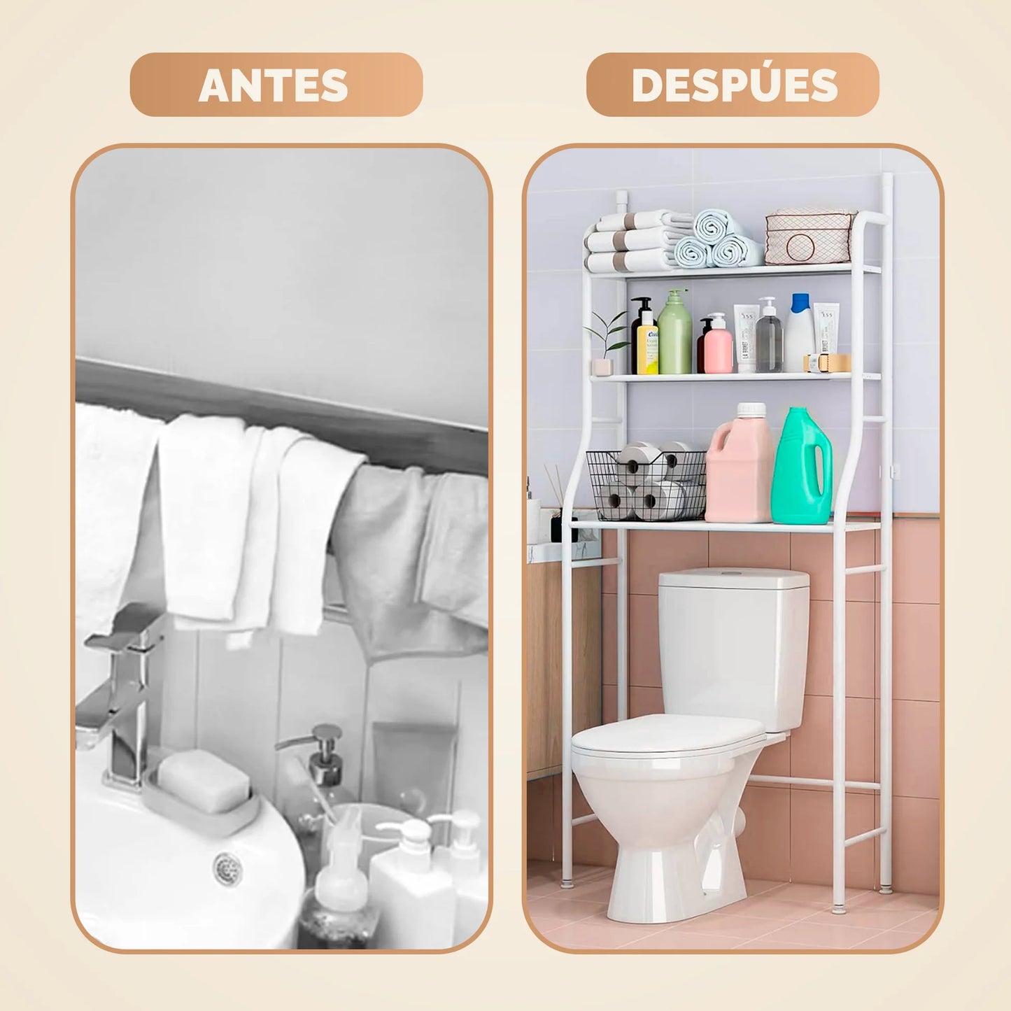 Estante para Baño 3 Niveles